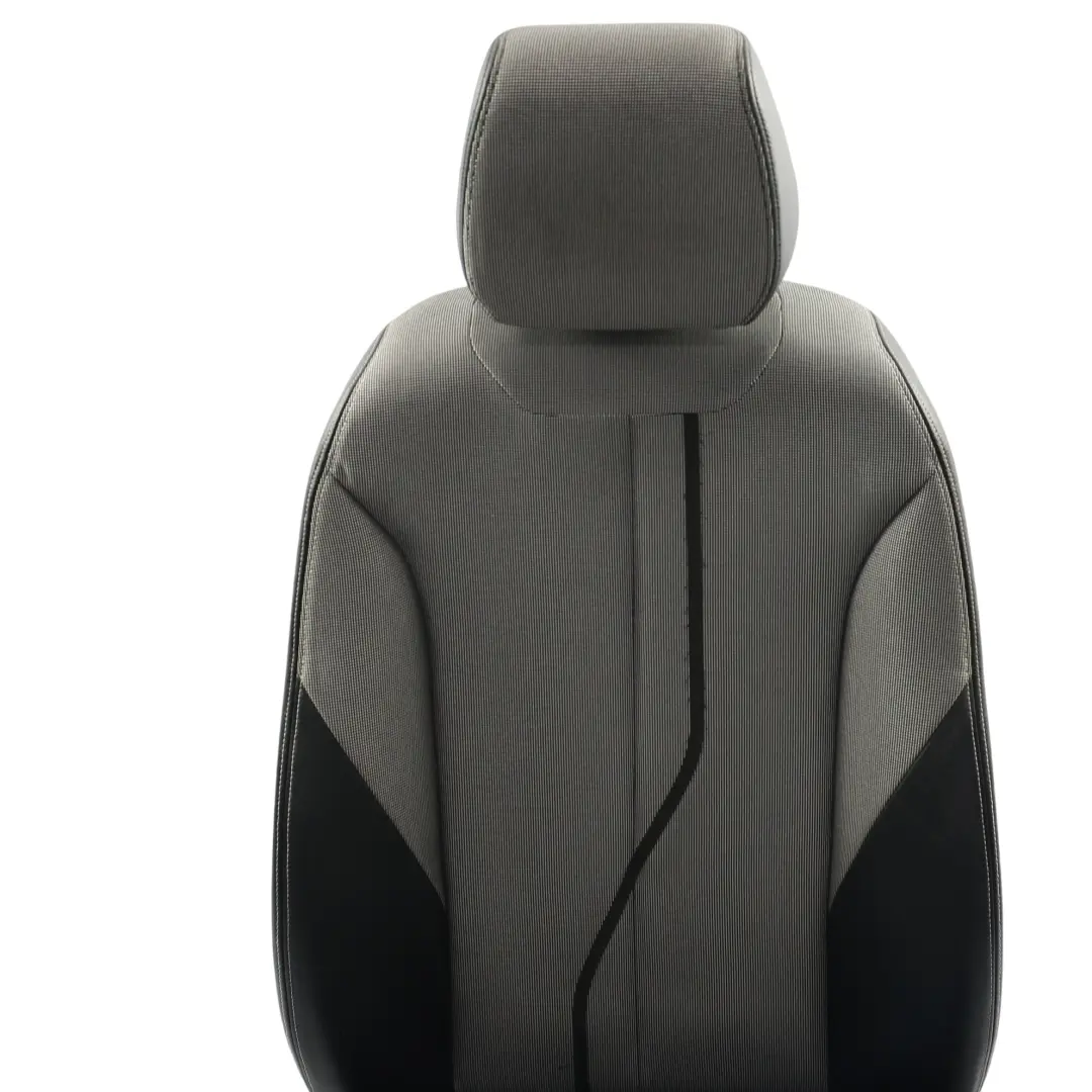 BMW F20 Sedile Anteriore Sinistro Tessuto Pelle Metro Argento Nero - SKU 7312421-1 - Numero di parte 7312421