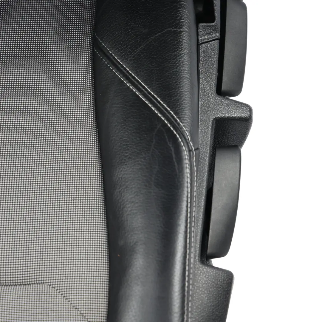 BMW F20 Sedile Anteriore Sinistro Tessuto Pelle Metro Argento Nero - SKU 7312421-1 - Numero di parte 7312421