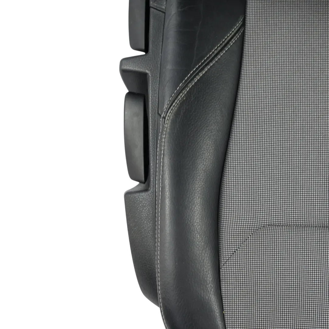 BMW F20 Sedile Anteriore Destro Interno Tessuto Pelle Nero Bianco - SKU 7312422-2 - Numero di parte 7312422