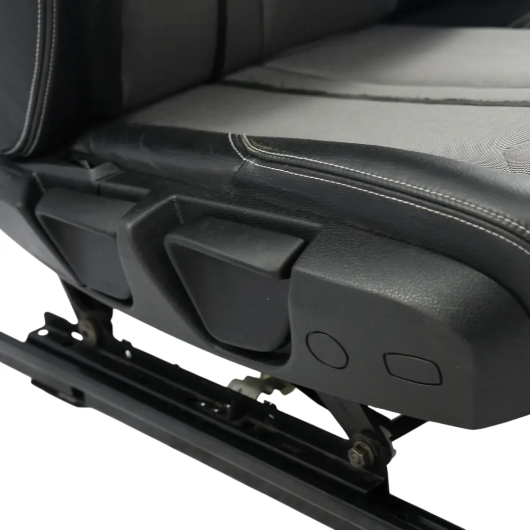 BMW F20 Asiento Delantero Derecho Interior Tela Cuero Negro Blanco - SKU 7312422-2 - Número de pieza 7312422