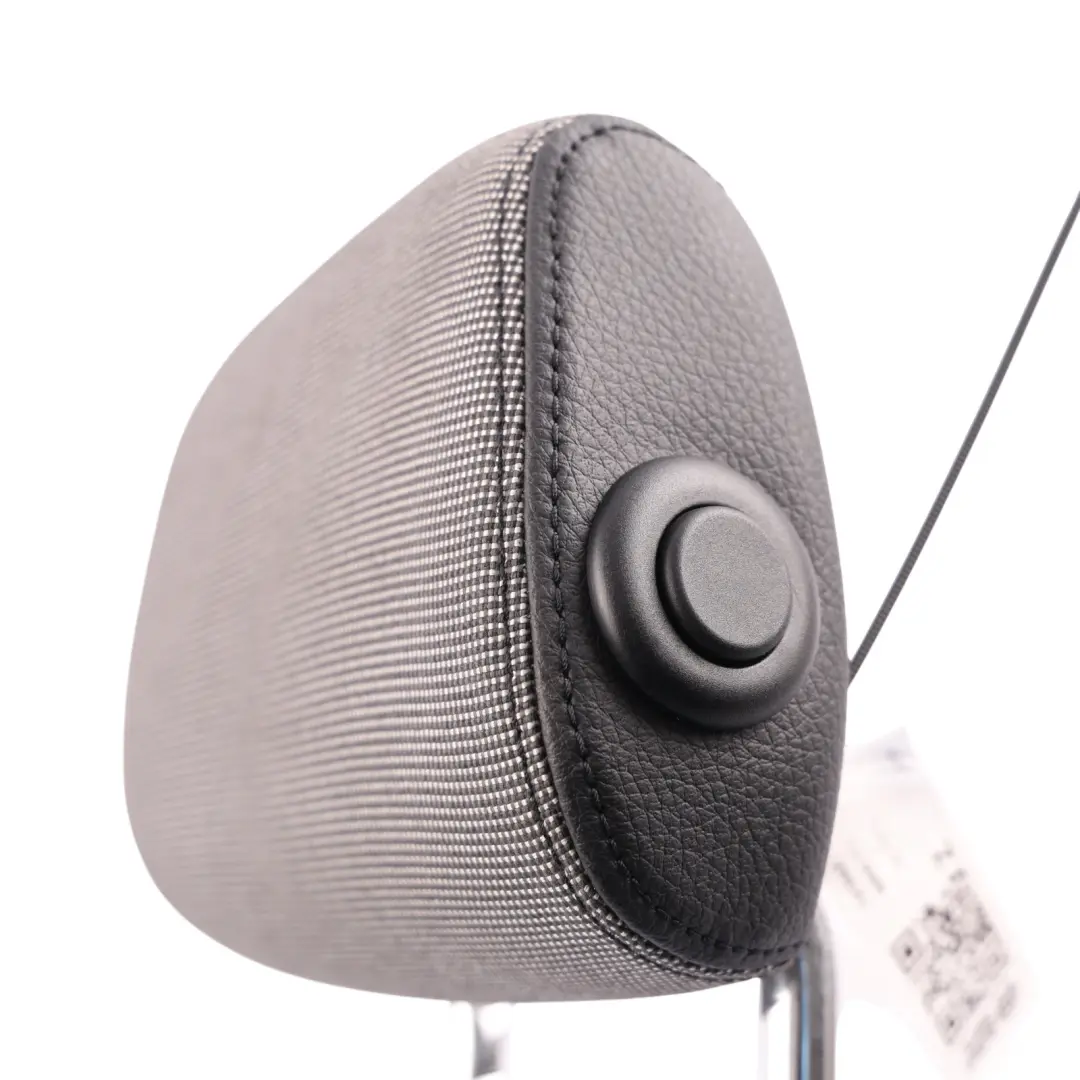 BMW F20 F21 Rear Seat Headrest Left Right N/O/S Cloth Leather Metro Silver Black - SKU 7315427 - Part number 7315427