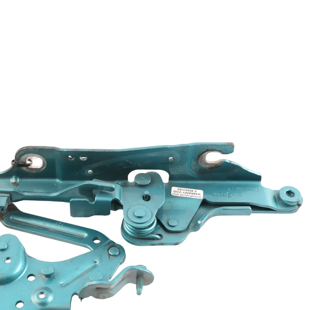 Bonnet Hood Hinge Left N/S Caribbean Aqua - C2E to Mini F55 F56 F57 Engine with Part number 7370301 Mini F55 F56 F57 Engine Bonnet Hood Hinge Left N/S Caribbean Aqua - C2E - SKU 7370301-CARR - Part number 7370301