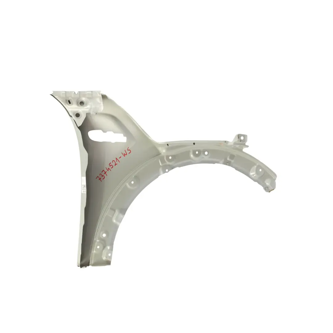 Mini F55 F56 Frente Izquierda Lado Guardabarros White Silver Metallic - A62 - SKU 7374521-WS - Número de pieza 7374521