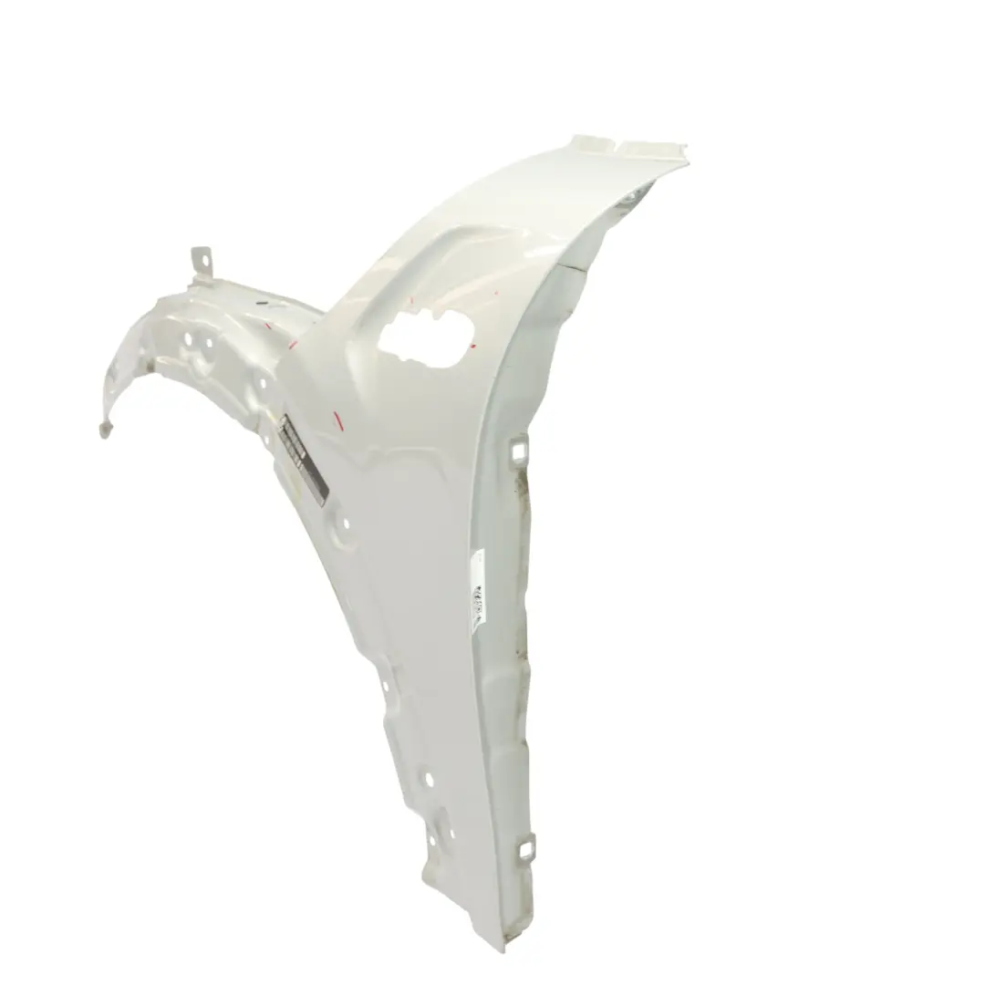 Frente Izquierda Lado Guardabarros White Silver Metallic - A62 para Mini F55 F56 con número de pieza 7374521 Mini F55 F56 Frente Izquierda Lado Guardabarros White Silver Metallic - A62 - SKU 7374521-WS - Número de pieza 7374521