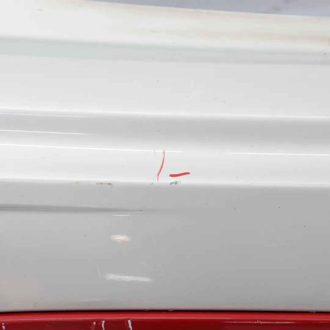 Mini F56 F57 Heck Stoßstange JCW Verkleidung Abdeckung Weiß Silber Metallic A62 - SKU 7382173-WS - Teilenummer 7382173