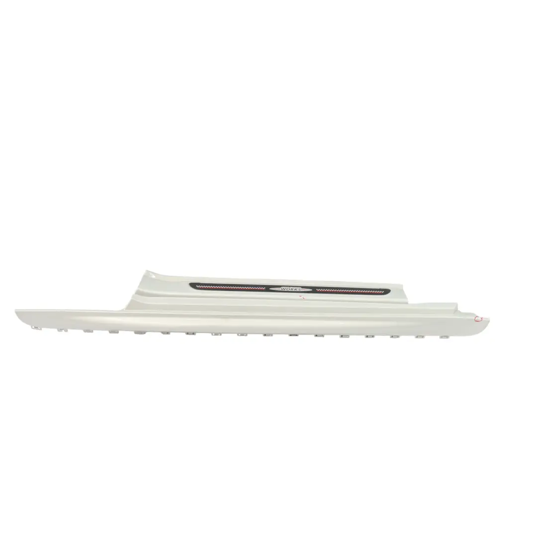 Mini F56 F57 Faldón Lateral Derecho JCW Blanco Plata A62 - SKU 7382182-WS - Número de pieza 7382182