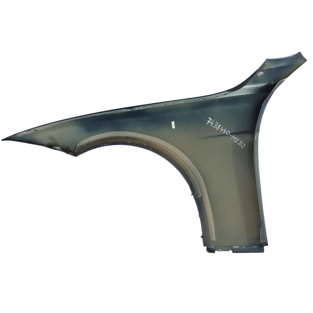 BMW F30 F31 Side Wing Panel Fender Front Right O/S Mediterranean Blue - C10 - SKU 7438440-MED2 - Part number 7438440