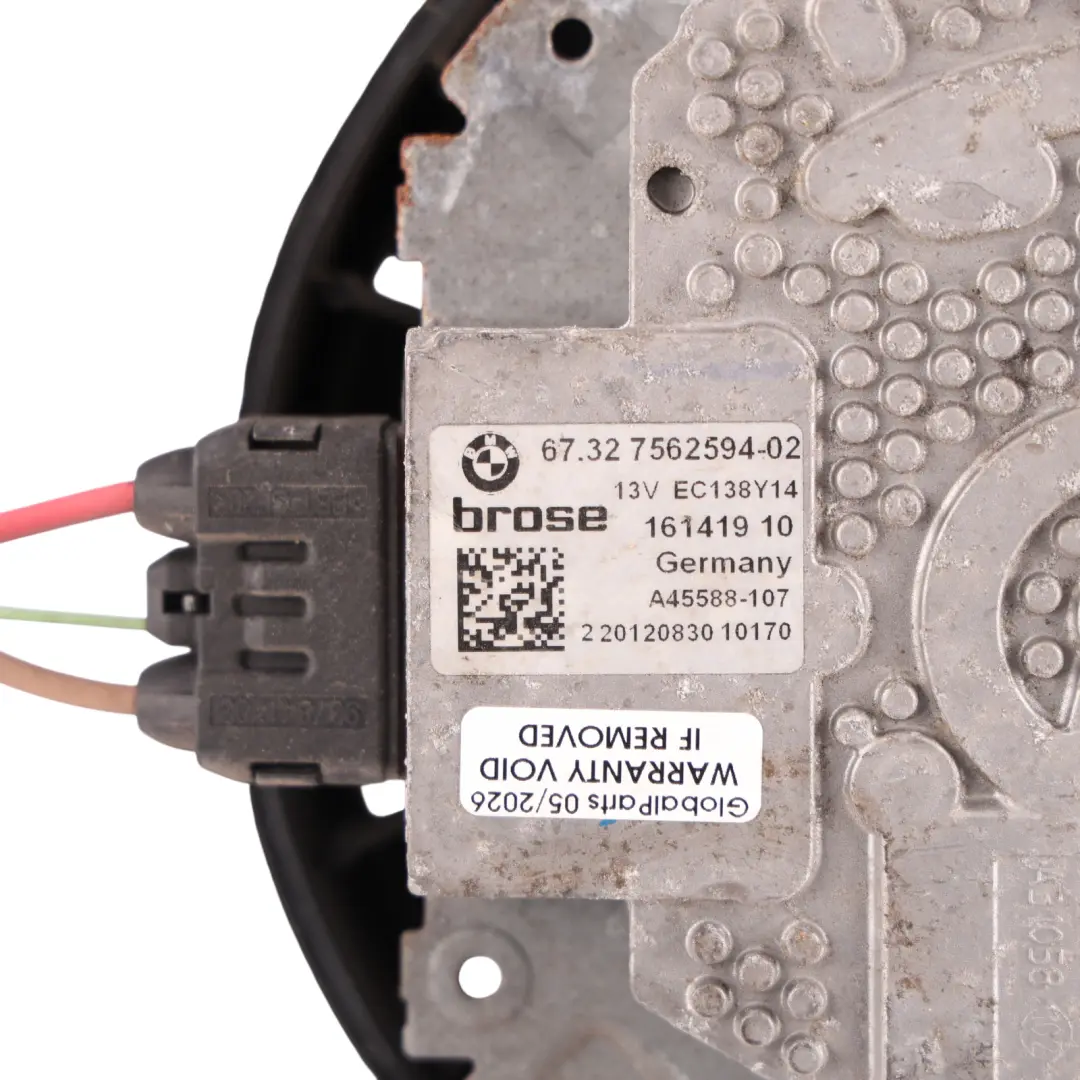 BMW F25 Radiator Cooling Fan Motor Engine 2.0 20dX N47N N47D20C Diesel - SKU 7562594 - Part number 7562594