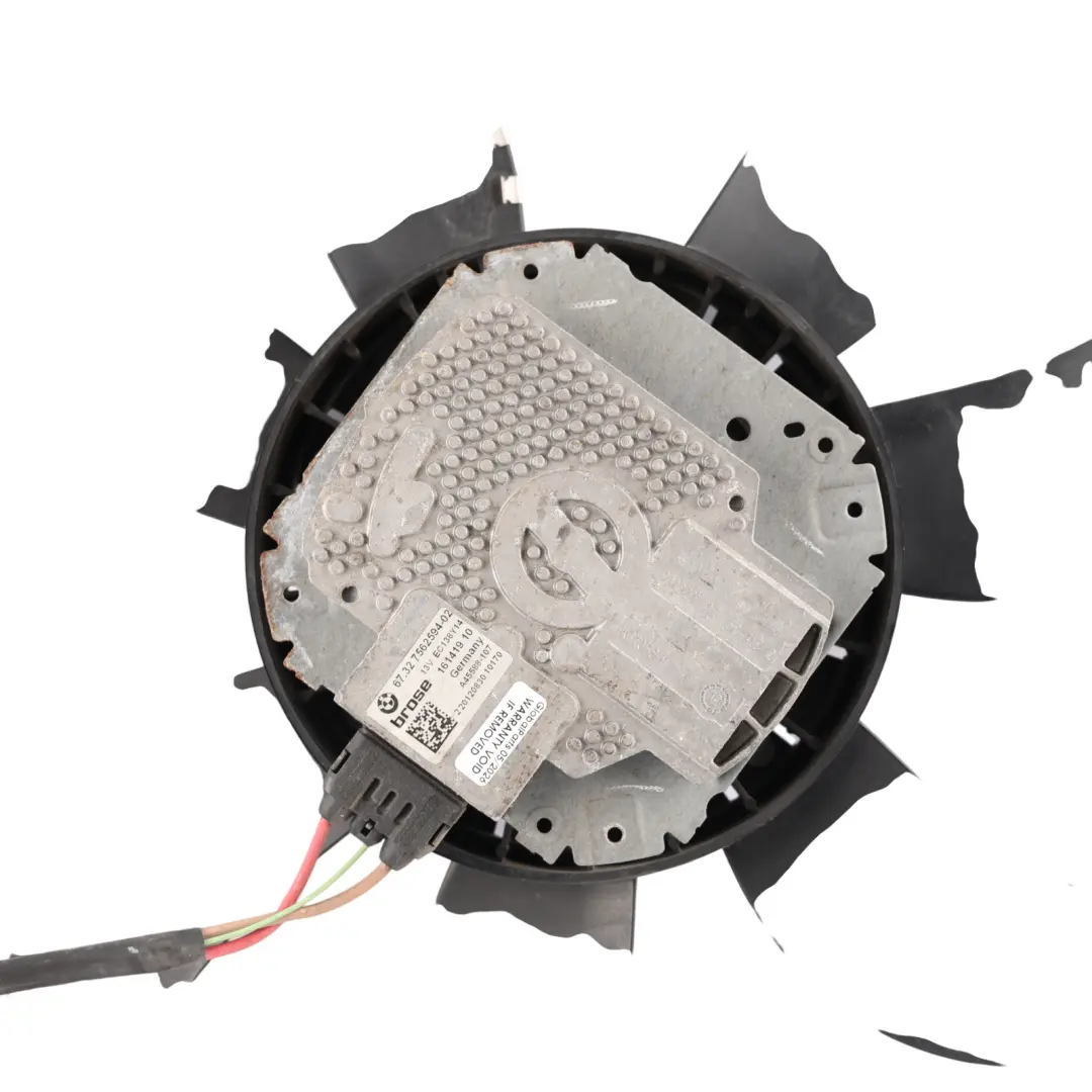 BMW F25 Radiator Cooling Fan Motor Engine 2.0 20dX N47N N47D20C Diesel - SKU 7562594 - Part number 7562594