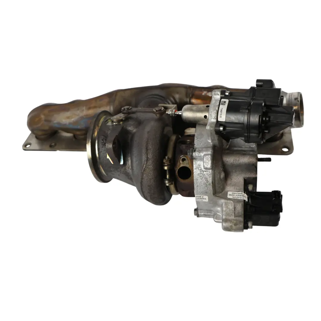 N55 Petrol Turbo Charger Exhaust Manifold to BMW F07 F10 X3 F25 F30 F32 with Part number 7643115 BMW F07 F10 X3 F25 F30 F32 N55 Petrol Turbo Charger Exhaust Manifold - SKU 7643115 - Part number 7643115