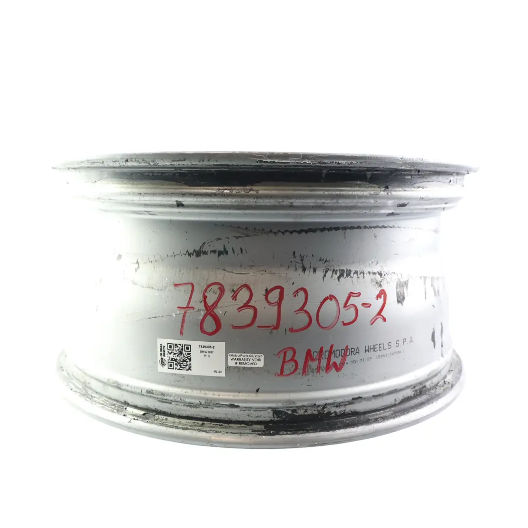 BMW E81 E87 Felga Aluminiowa Tył Tylna 18" 8,5J Srebrna - SKU 7839305-2 - Numer Części 7839305