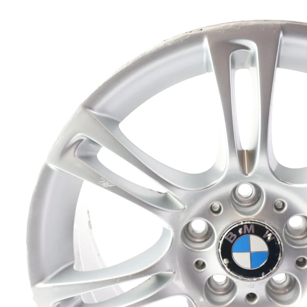 Alloy Rim M Double Spoke 350 8J 18" ET:30 to BMW F10 F11 F12 Silver Wheel with Part number 7842650 BMW F10 F11 F12 Silver Wheel Alloy Rim M Double Spoke 350 8J 18" ET:30 - SKU 7842650-1 - Part number 7842650