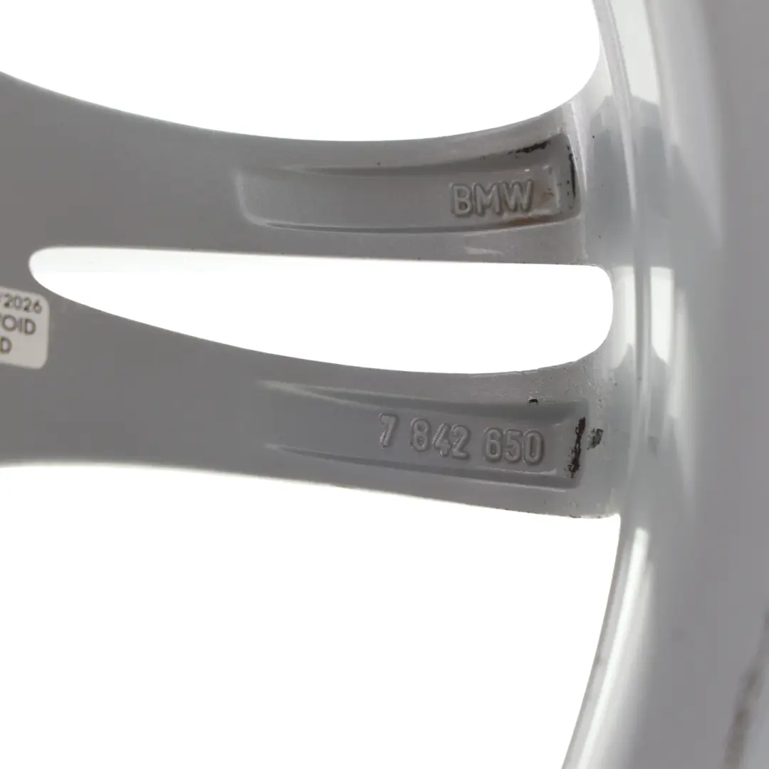BMW F10 F11 F12 Silver Wheel Alloy Rim M Double Spoke 350 8J 18" ET:30 - SKU 7842650-2 - Part number 7842650