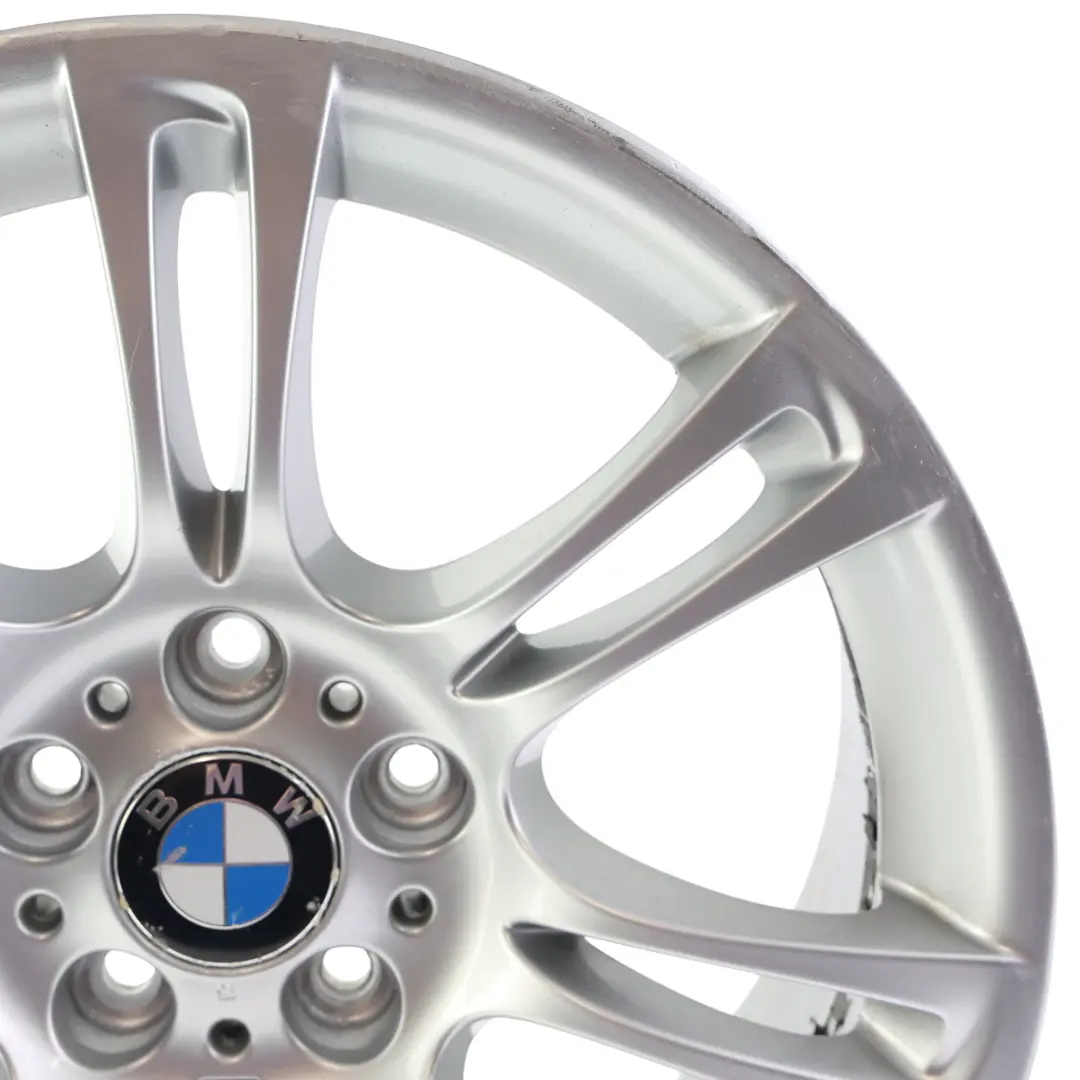 Alloy Rim M Double Spoke 350 8J 18" ET:30 to BMW F10 F11 F12 Silver Wheel with Part number 7842650 BMW F10 F11 F12 Silver Wheel Alloy Rim M Double Spoke 350 8J 18" ET:30 - SKU 7842650-2 - Part number 7842650