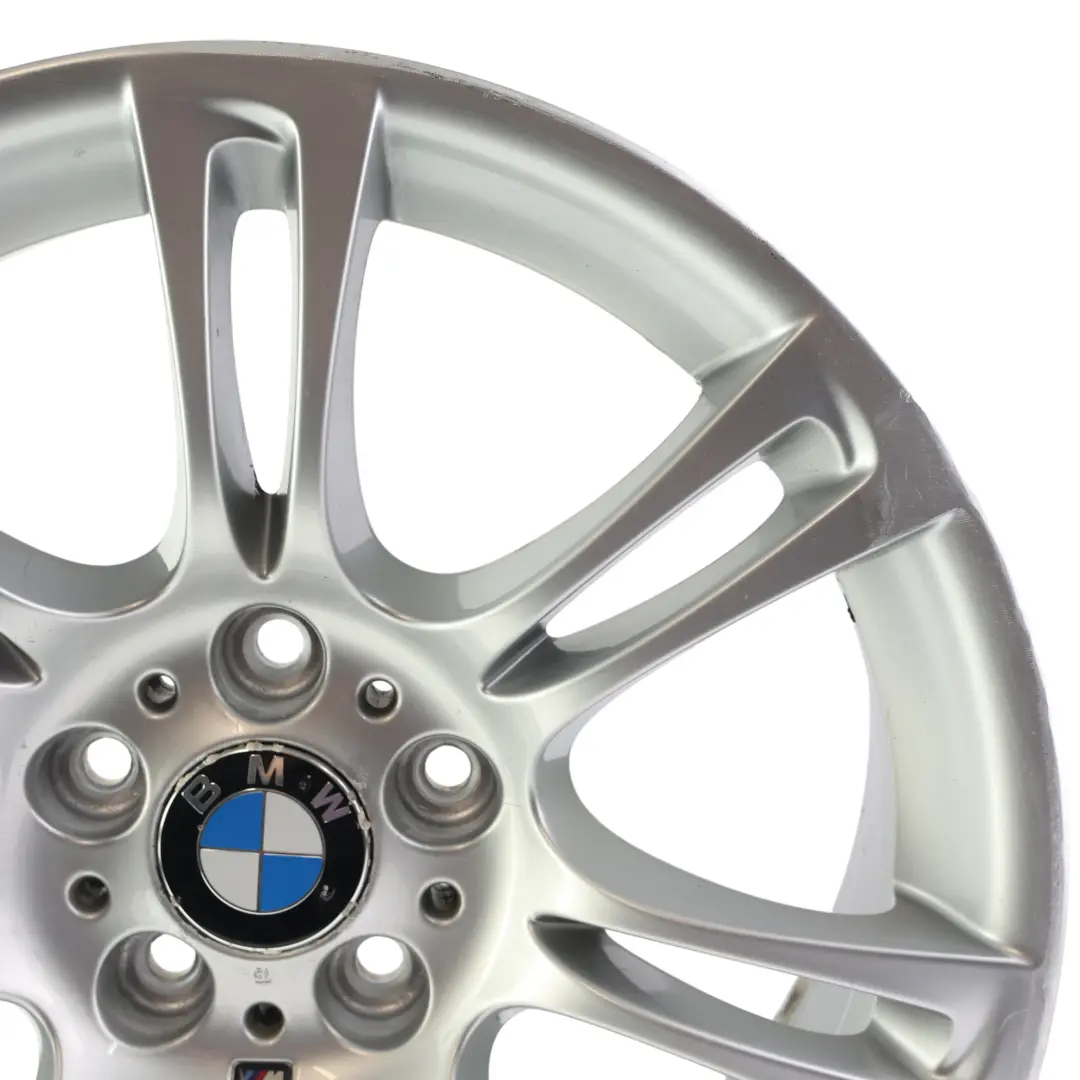 Alloy Rim M Double Spoke 350 8J 18" ET:30 to BMW F10 F11 F12 Silver Wheel with Part number 7842650 BMW F10 F11 F12 Silver Wheel Alloy Rim M Double Spoke 350 8J 18" ET:30 - SKU 7842650-4 - Part number 7842650