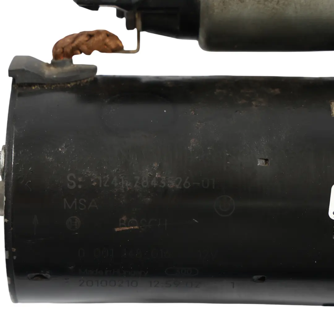 S65 Engine Starter Motor to BMW E90 E92 E93 M3 with Part number 7843526 BMW E90 E92 E93 M3 S65 Engine Starter Motor - SKU 7843526 - Part number 7843526