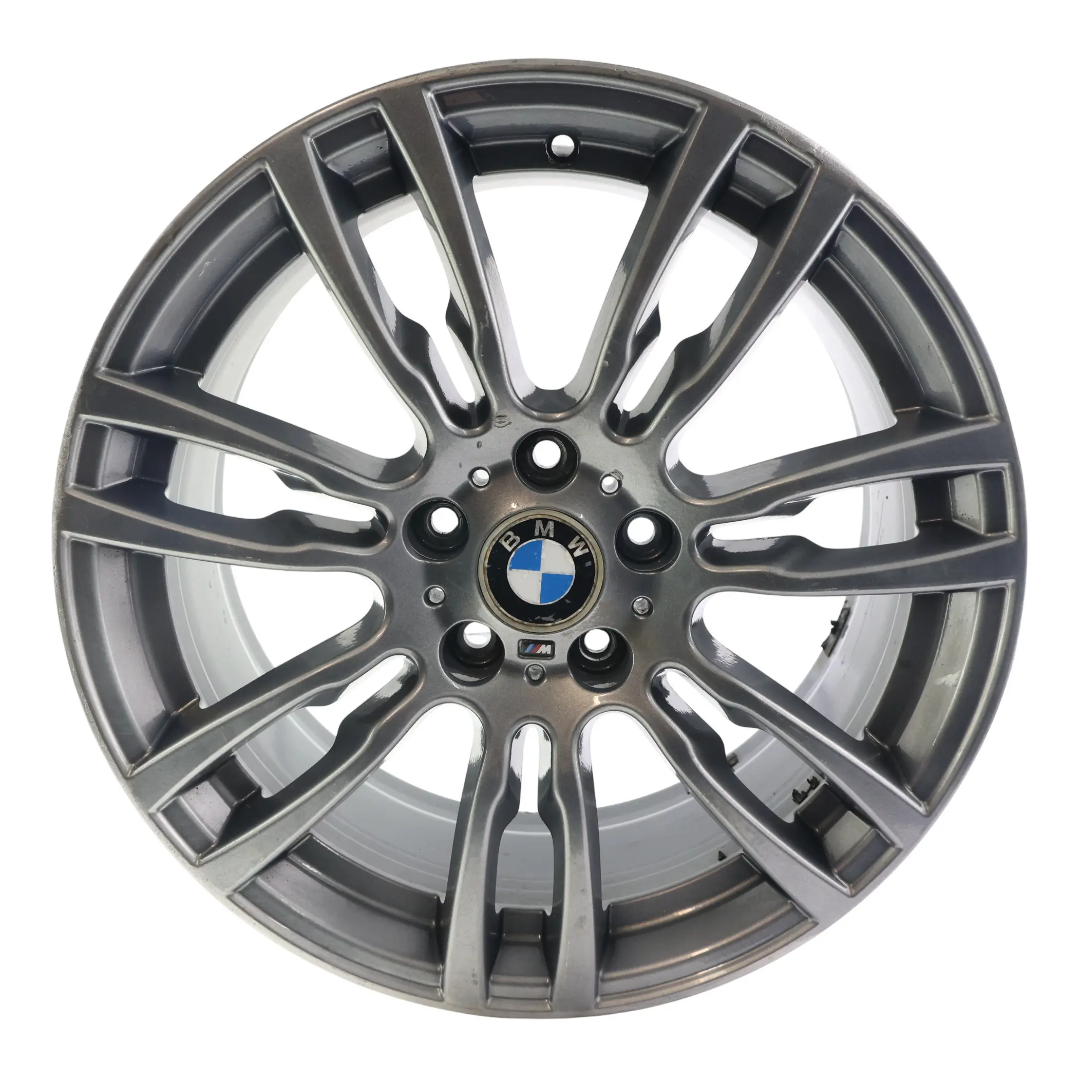 BMW F30 F31 Grau Alu Hinterrad Felge 19" ET:47 8,5J M Stern Speiche 403 7845883