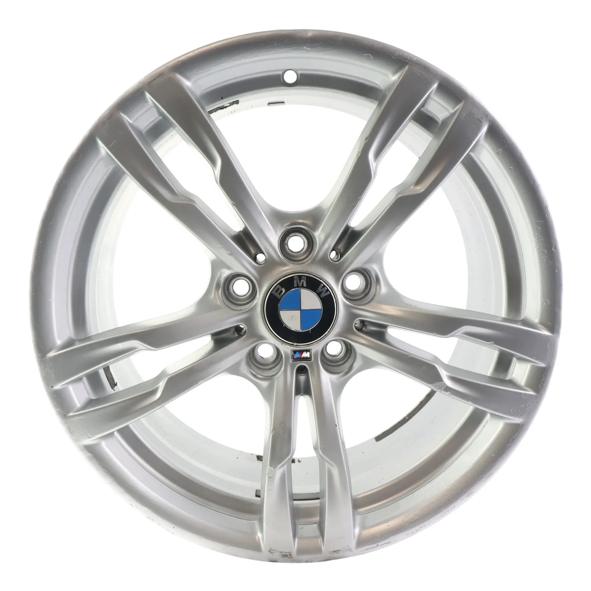 BMW F30 F31 F32 Silver Wheel Alloy Rim 18" 8J ET:34 M Double Spoke 441 7846778