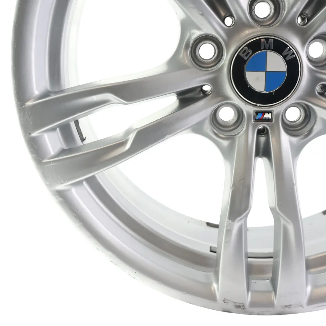 Alloy Rim 18" 8J ET:34 M Double Spoke 441 to BMW F30 F31 F32 Silver Wheel with Part number 7846778 BMW F30 F31 F32 Silver Wheel Alloy Rim 18" 8J ET:34 M Double Spoke 441 - SKU 7846778-1 - Part number 7846778