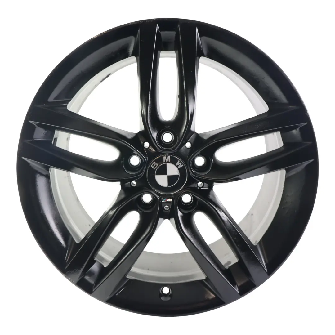 BMW F20 F21 Llanta Aleación Negra Trasera 18" ET:52 8J M Doble Radio 461 - SKU 7846785-4 - Número de pieza 7846785