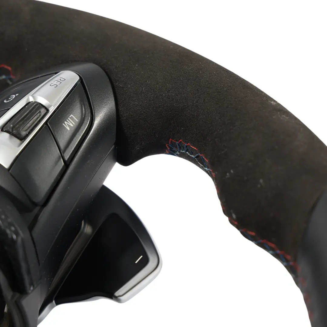 Lenkrad M Sport Alcantara Schaltwippen Carbon für BMW F20 F21 LCI F30 F31 F32 mit Teilenummer 7850403 BMW F20 F21 LCI F30 F31 F32 Lenkrad M Sport Alcantara Schaltwippen Carbon - SKU 7850403-12 - Teilenummer 7850403