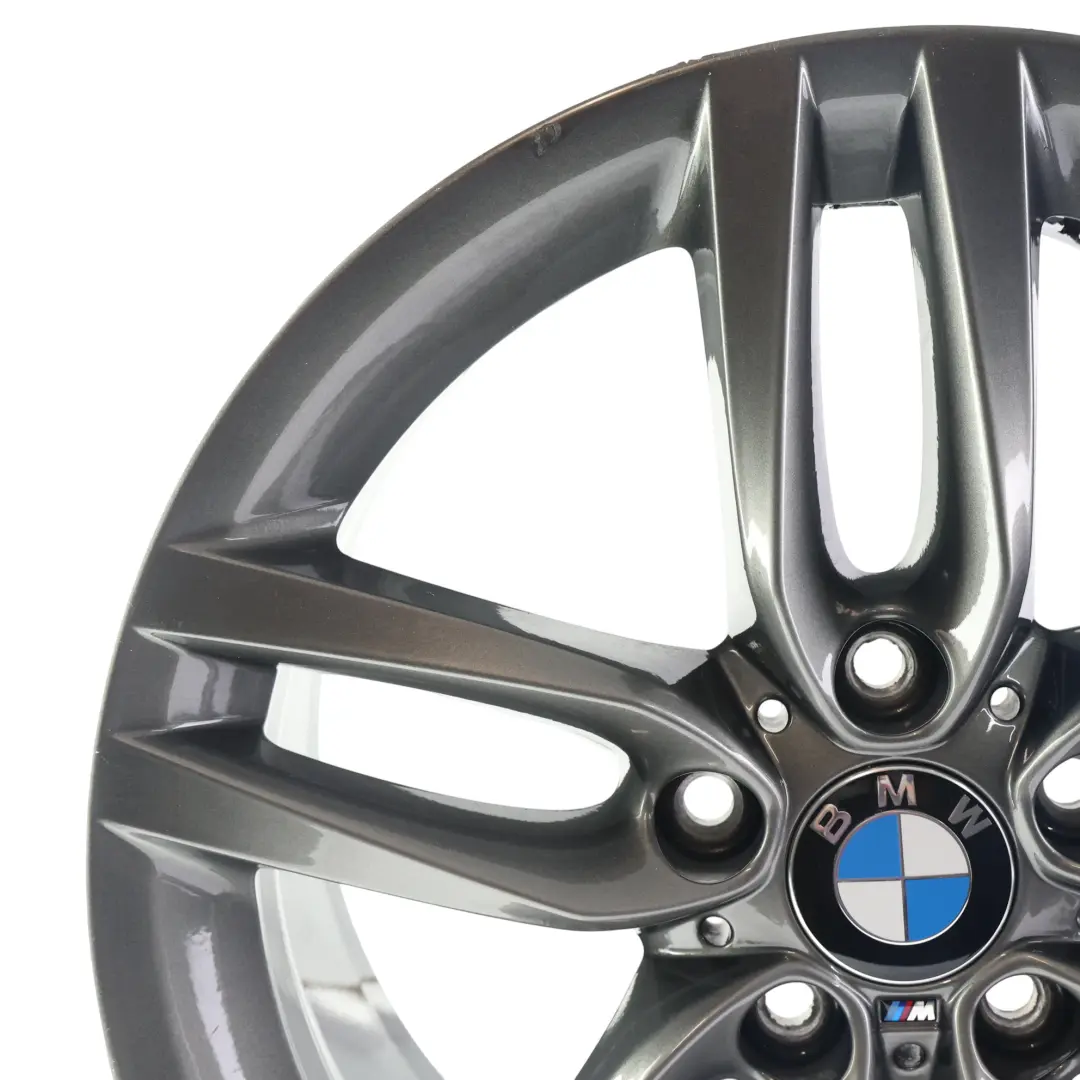 BMW F20 Ferric Grau Leicht metall felge hinten 18" 8J ET:52 M Doppelspeiche 461 - SKU 7852490-2 - Teilenummer 7852490