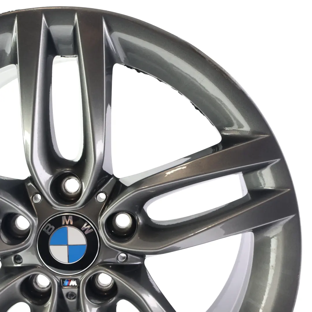 BMW F20 F21 Ferric Grey Rear Alloy Wheel Rim 18" 8J ET:52 M Double Spoke 461 - SKU 7852490-2 - Part number 7852490