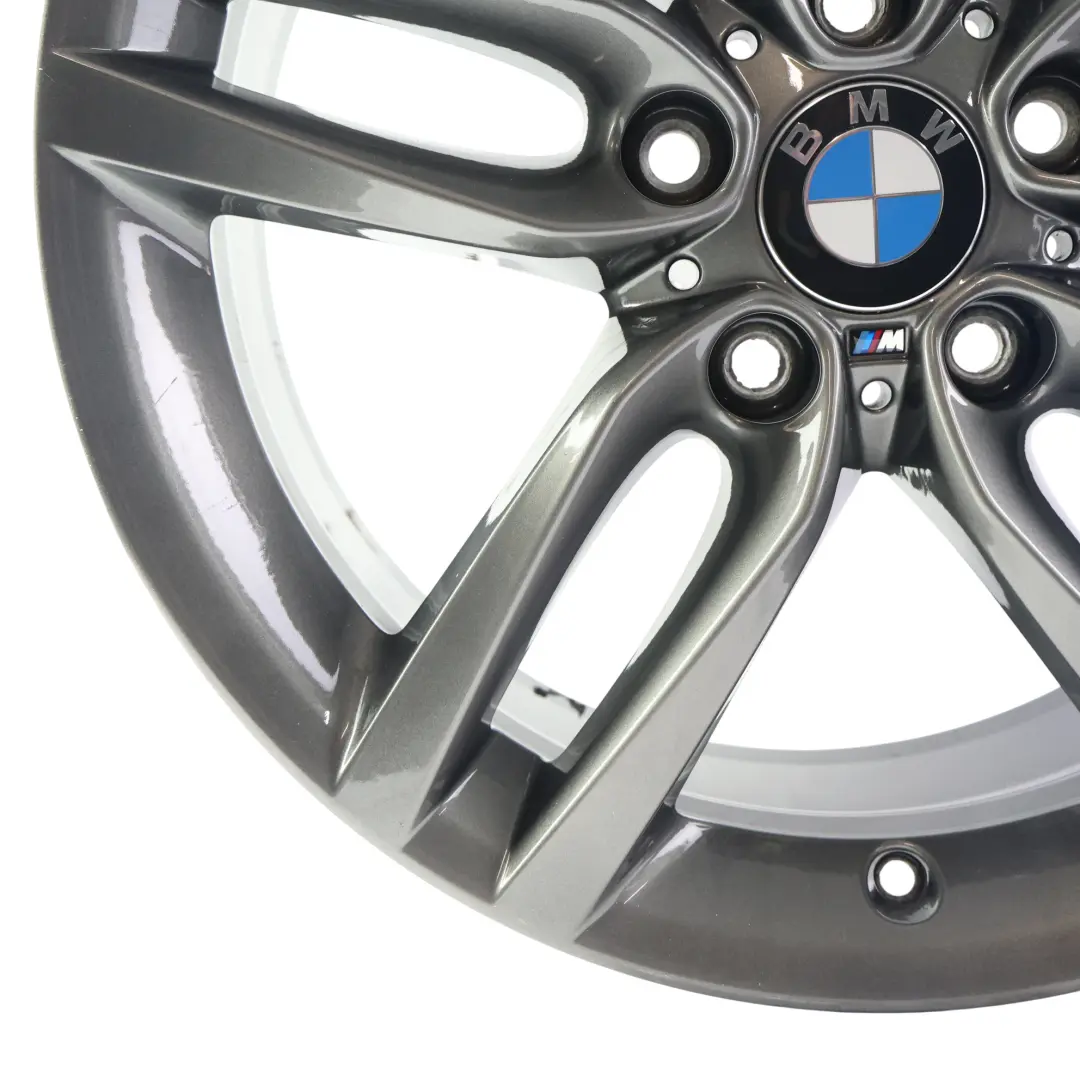  Llanta aleación trasera BMW F20 F21 Gris Férrico 18" 8J ET:52 M Doble Radio 461 - SKU 7852490-2 - Número de pieza 7852490