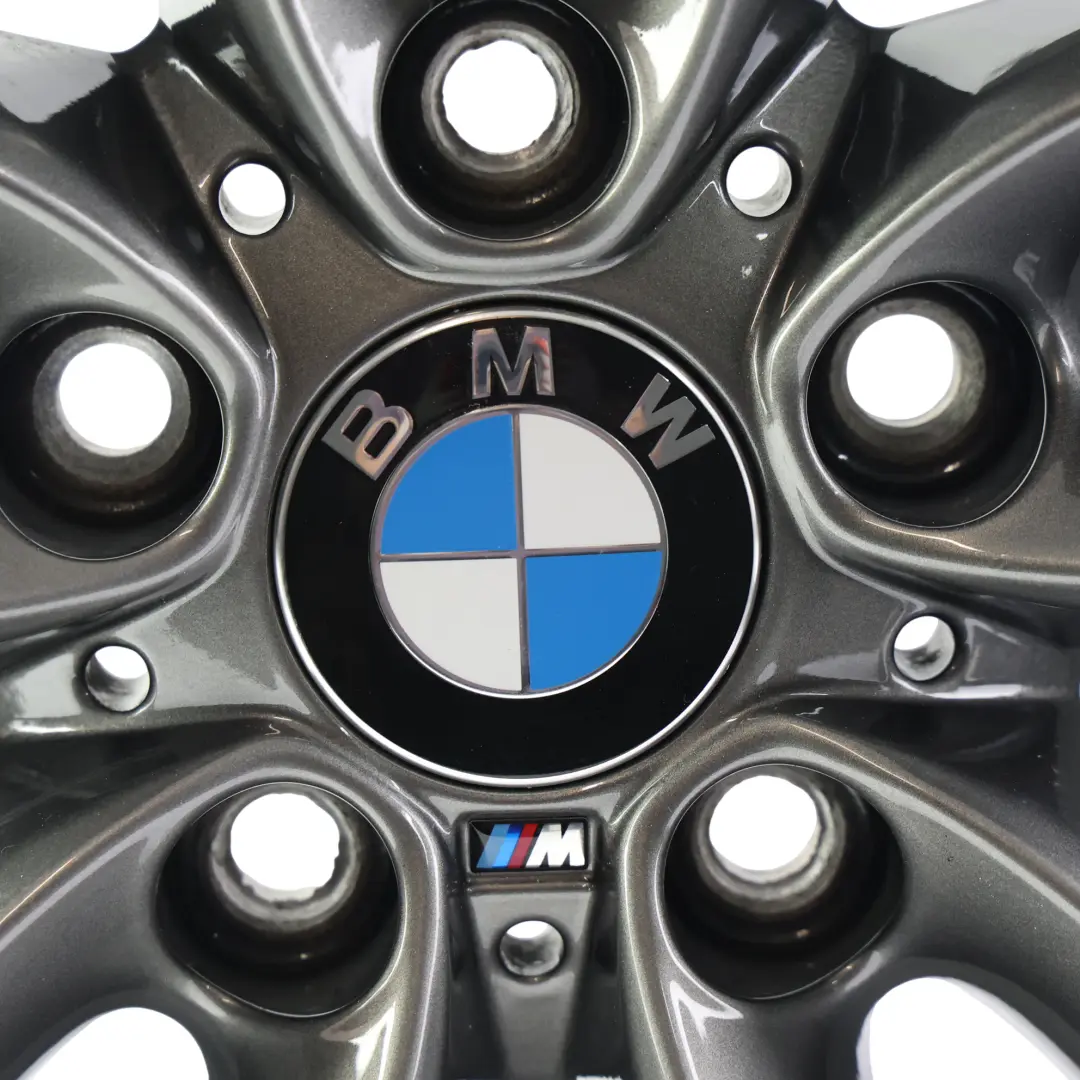 Ferric Grey Rear Alloy Wheel Rim 18" 8J ET:52 M Double Spoke 461 to BMW F20 F21 with Part number 7852490 BMW F20 F21 Ferric Grey Rear Alloy Wheel Rim 18" 8J ET:52 M Double Spoke 461 - SKU 7852490-2 - Part number 7852490