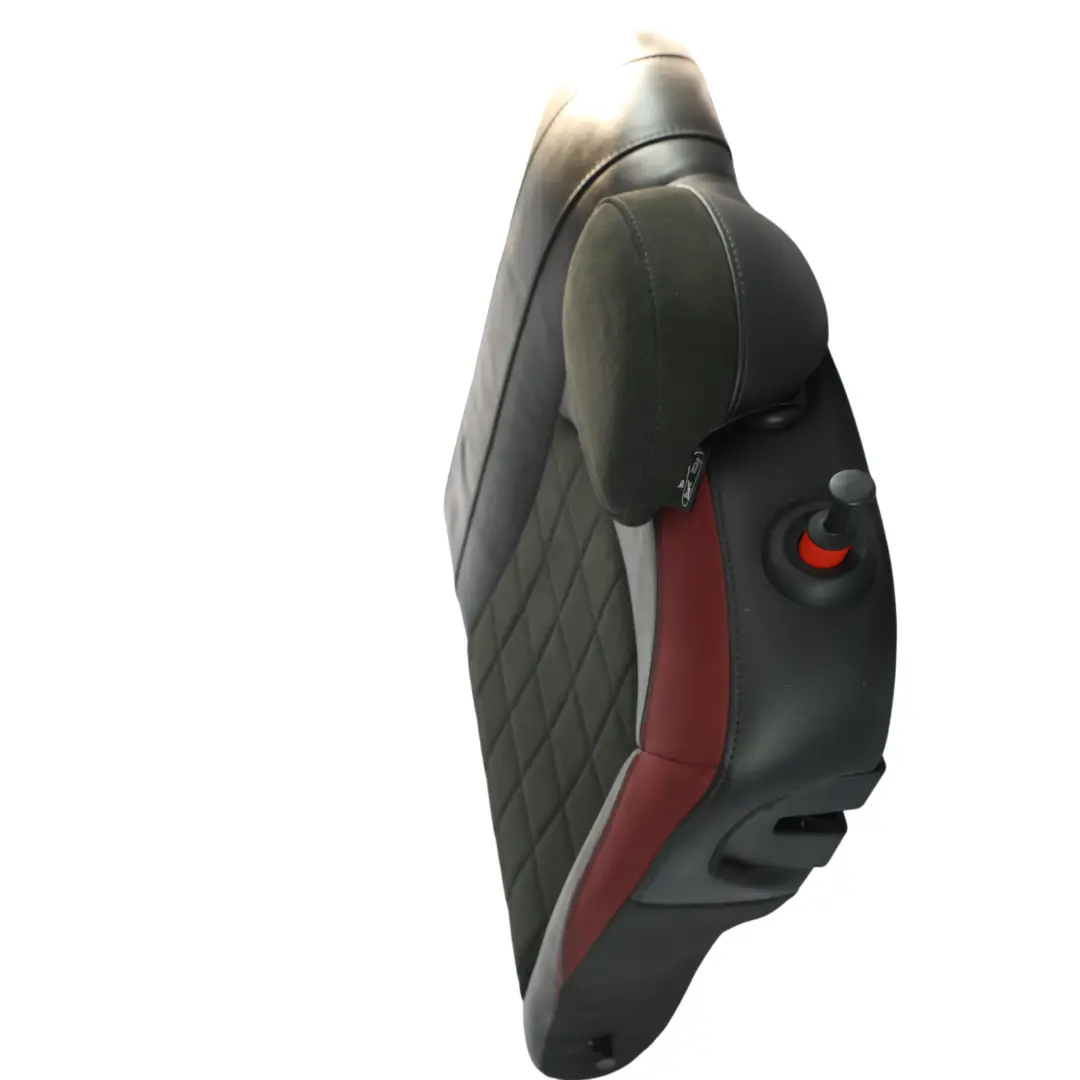 Mini F56 Sitzlehne Hinten Links Bezug Stoff Leder Dinamica Schwarz Rot - SKU 7939551 - Teilenummer 7939551