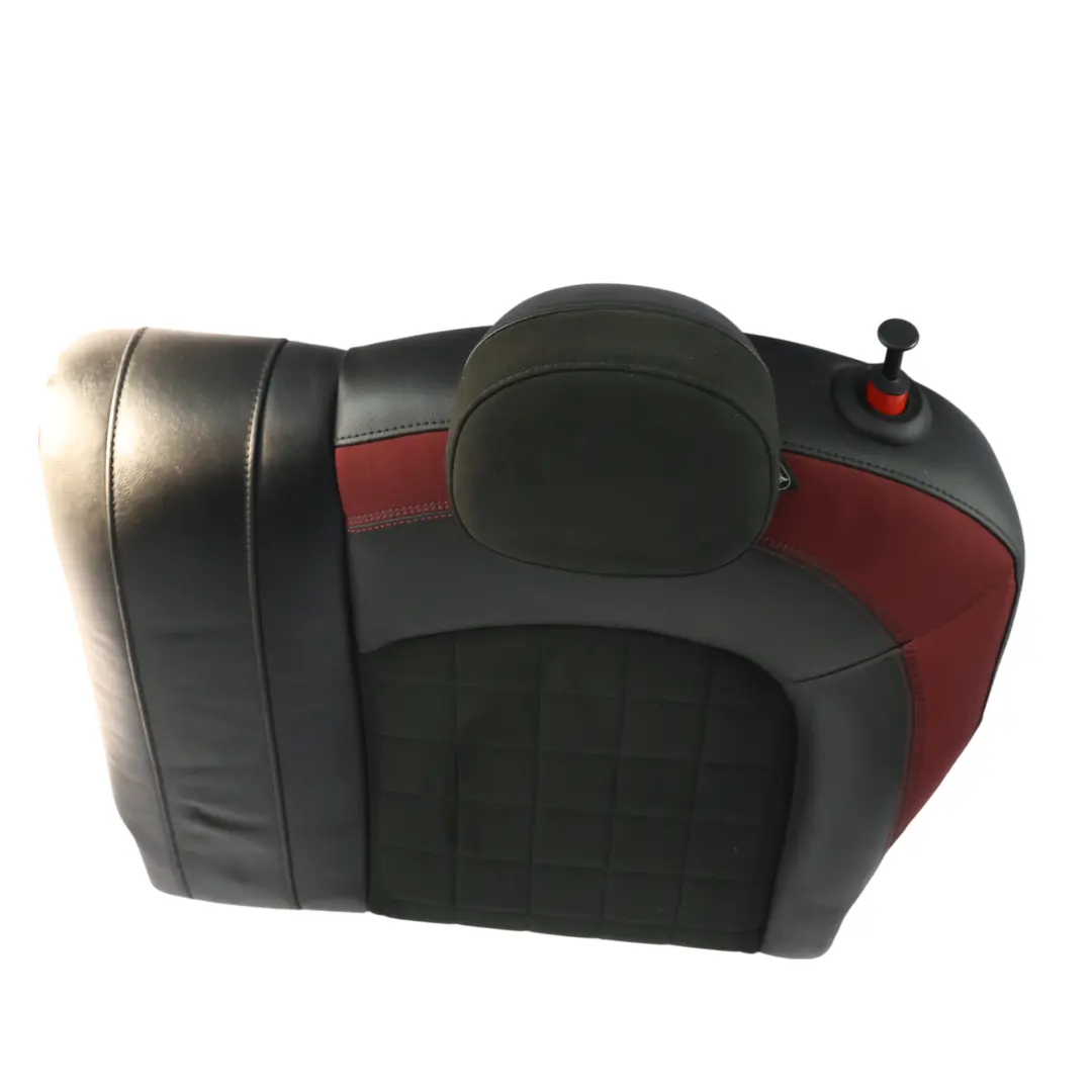 Mini F55 F56 Housse Dossier Siège Arrière Gauche Tissu Cuir Dinamica Noir Rouge - SKU 7939551 - Numéro de pièce 7939551