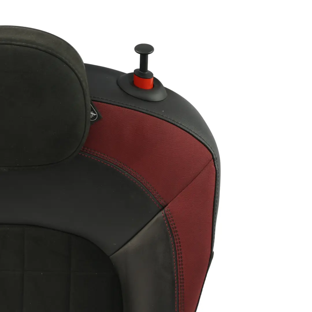 Mini F56 Respaldo Asiento Trasero Izquierdo Cubierta Tela Cuero Negro Rojo - SKU 7939551 - Número de pieza 7939551