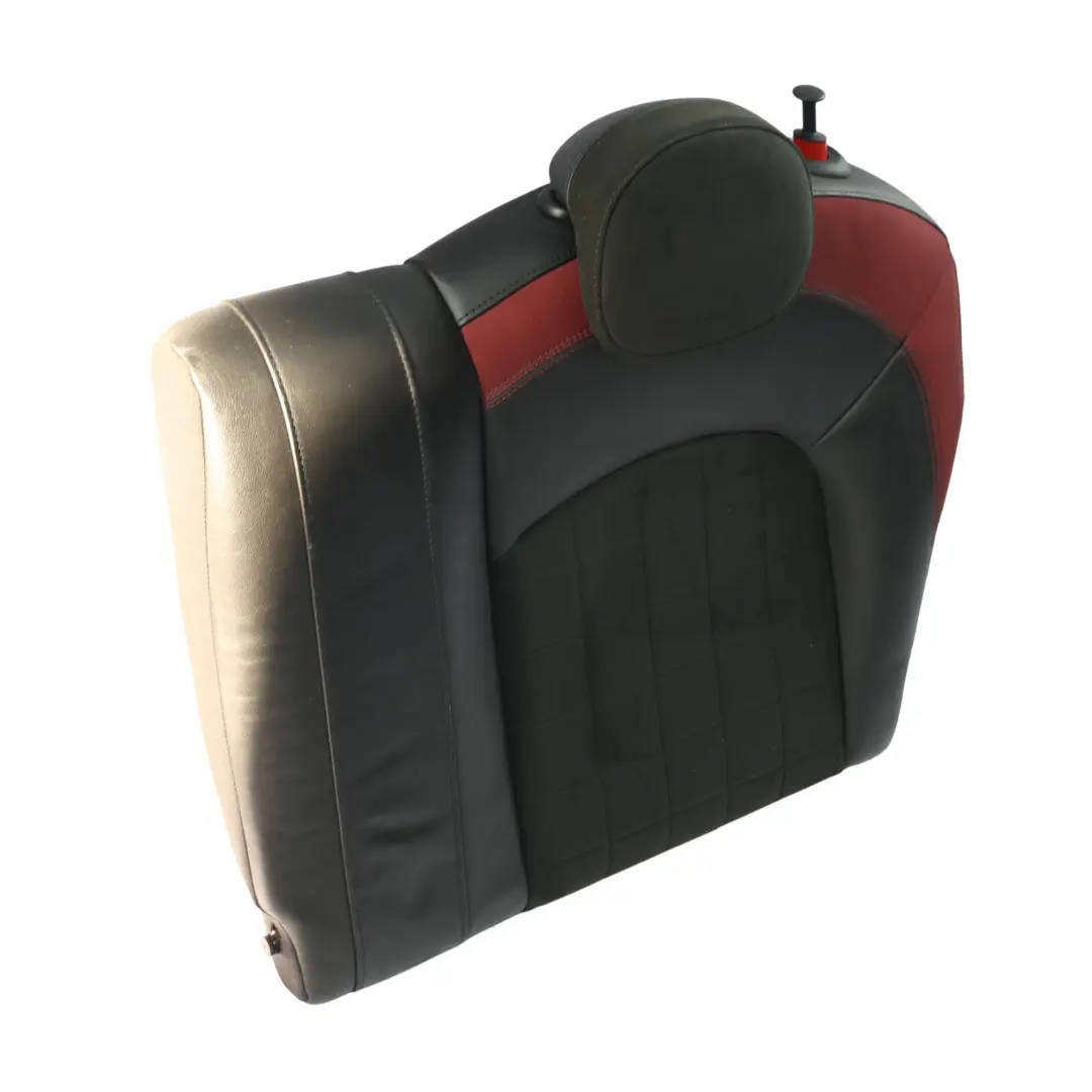 Mini F55 F56 Seat Backrest Rear Left N/S Cover Cloth Leather Dinamica Black Red - SKU 7939551 - Part number 7939551
