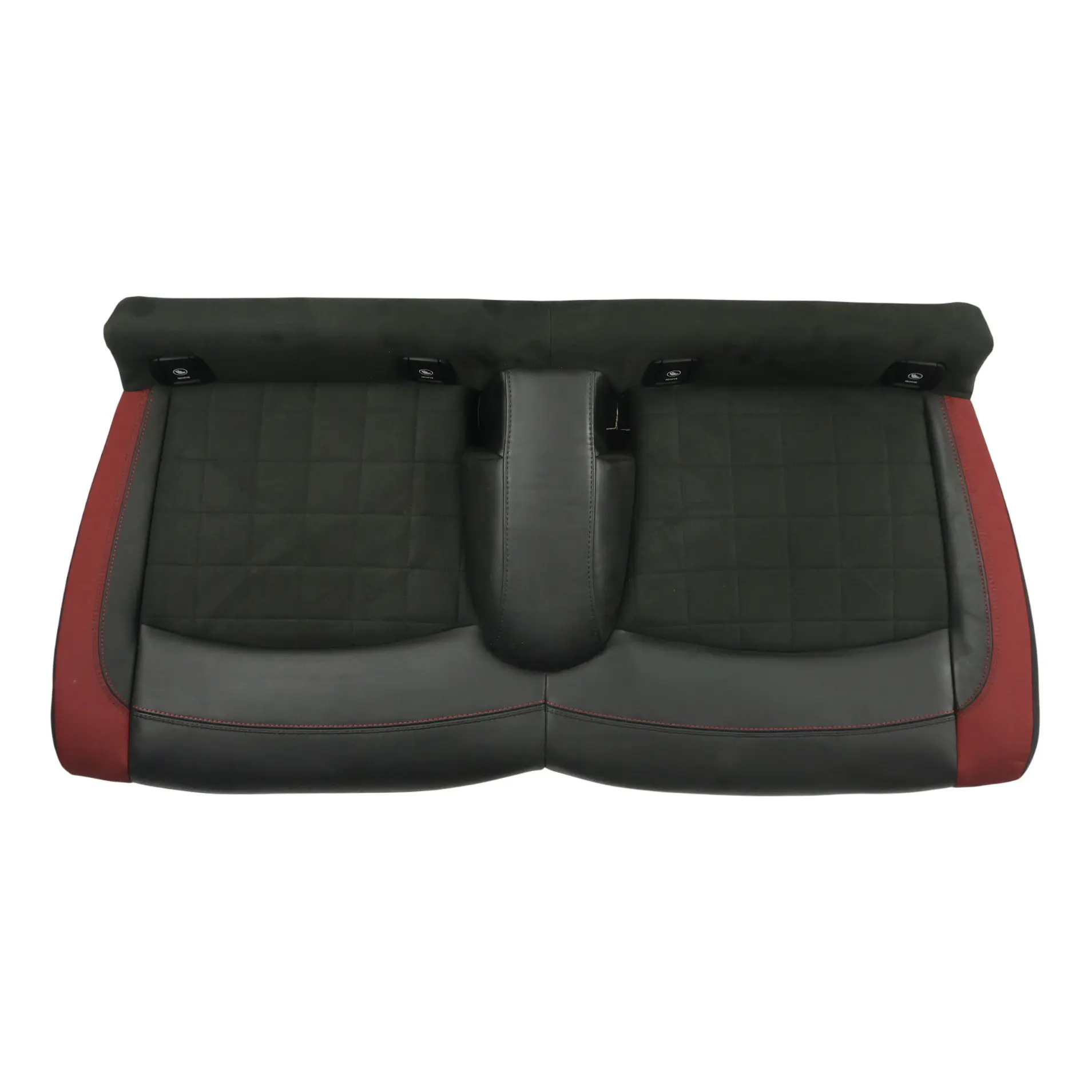 Mini F55 F56 Rivestimento Sedile Posteriore Tessuto Pelle Carbonio Nero Rosso