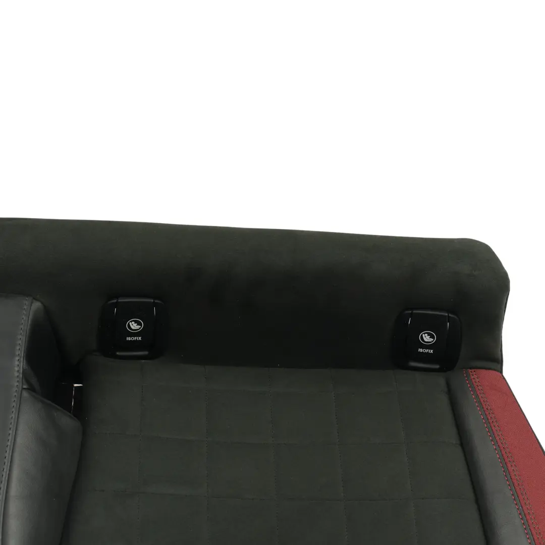 Bench Couch Cover Cloth Dinamica Leather Carbon Black Red to Mini F55 F56 Rear Seat with Part number 7948973 Mini F55 F56 Rear Seat Bench Couch Cover Cloth Dinamica Leather Carbon Black Red - SKU 7948973 - Part number 7948973
