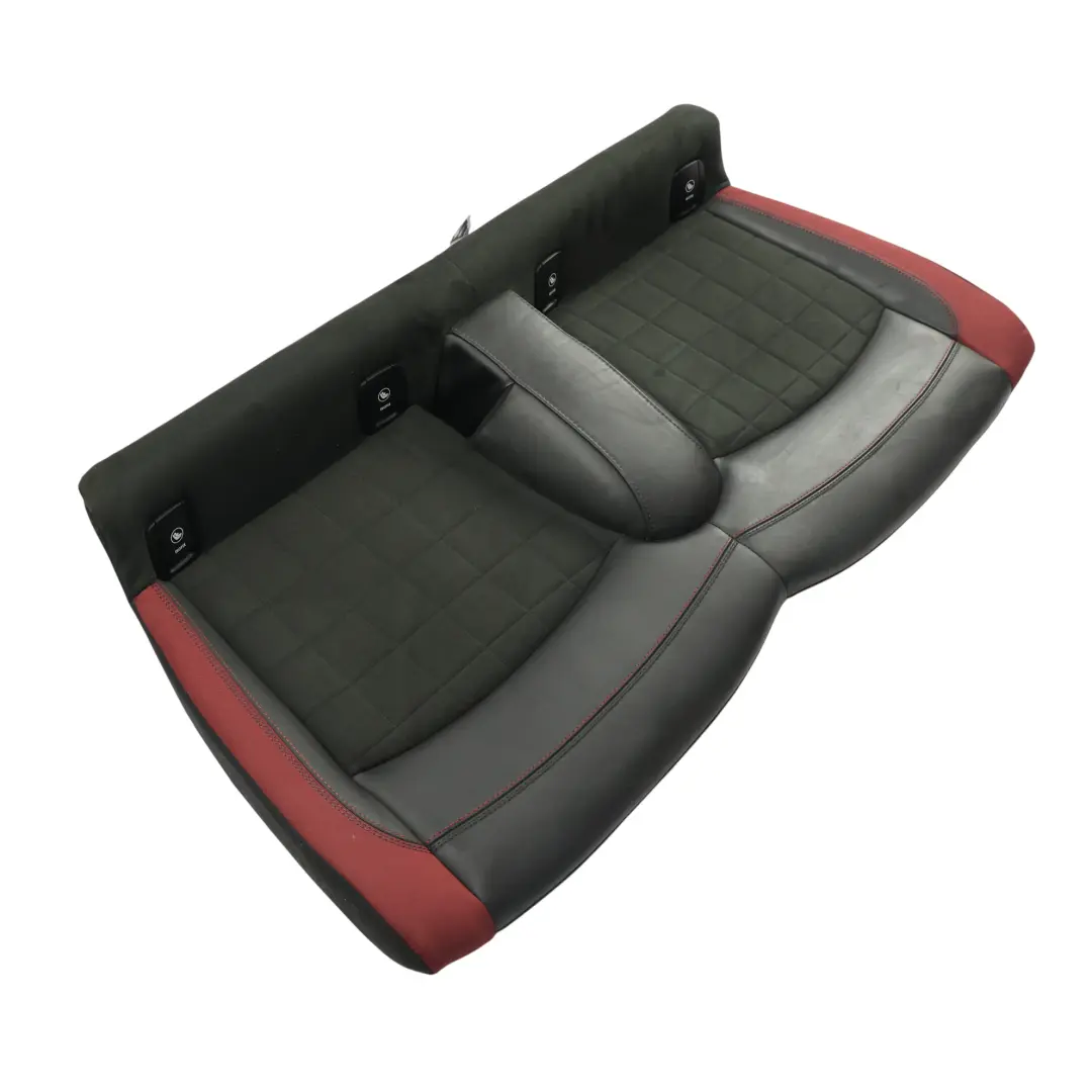 Mini F55 F56 Rear Seat Bench Couch Cover Cloth Dinamica Leather Carbon Black Red - SKU 7948973 - Part number 7948973