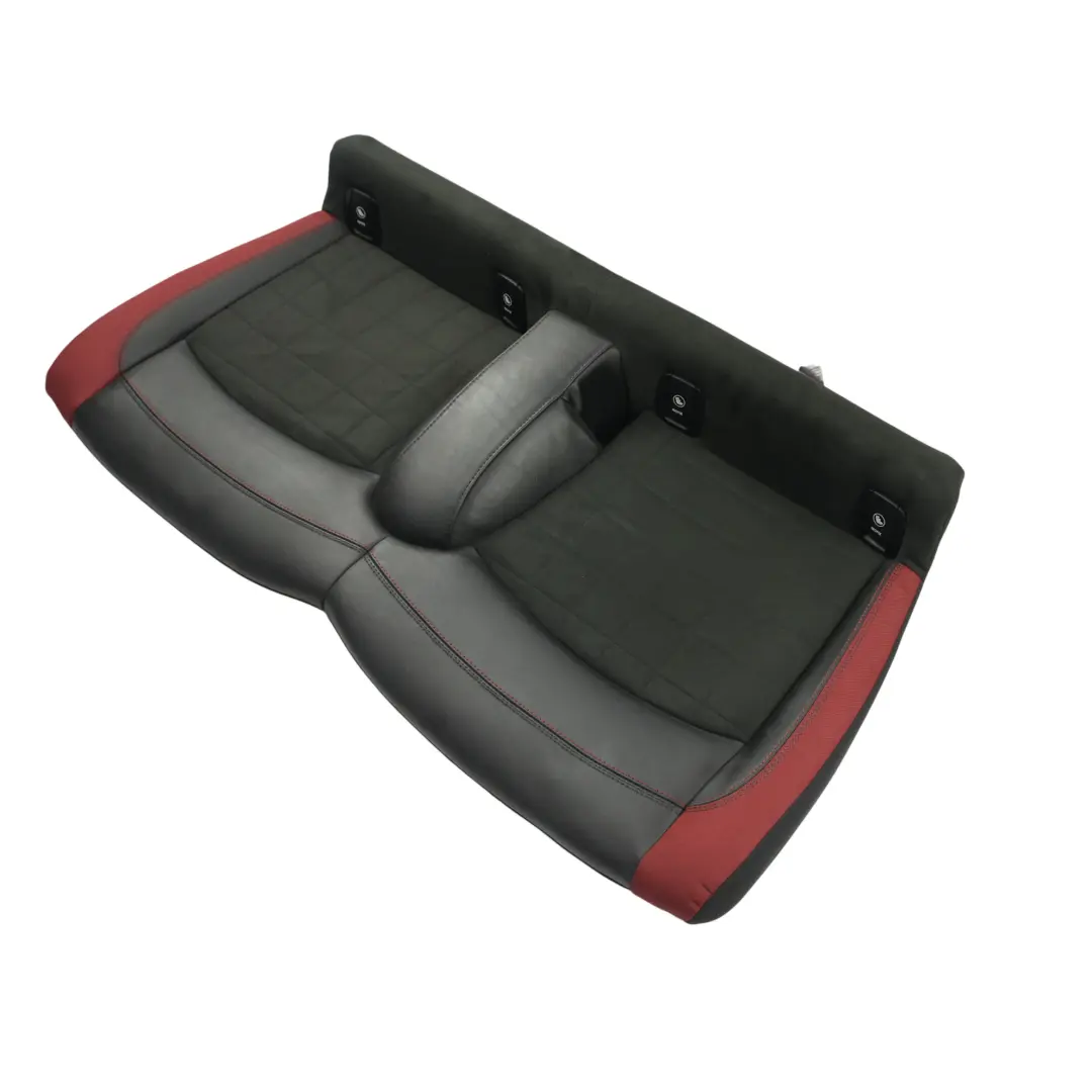 Mini F56 Rücksitz Bank Bezug Stoff Dinamica Leder Carbon Schwarz Rot - SKU 7948973 - Teilenummer 7948973