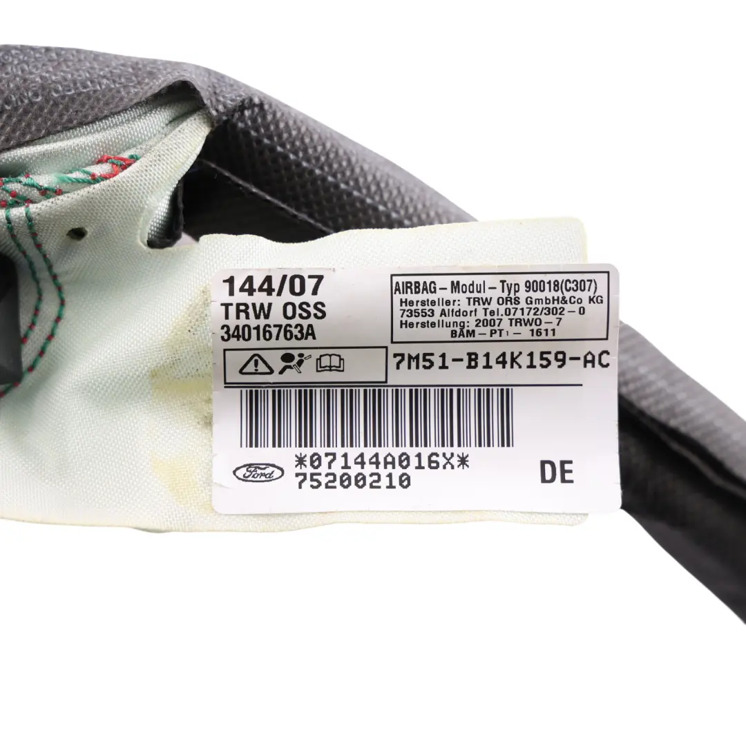 Ford Focus Mk2 ST Headliner Curtain Air Module Unit Left N/S - SKU 7M51-B14K159-AC - Part number 7M51-B14K159-AC