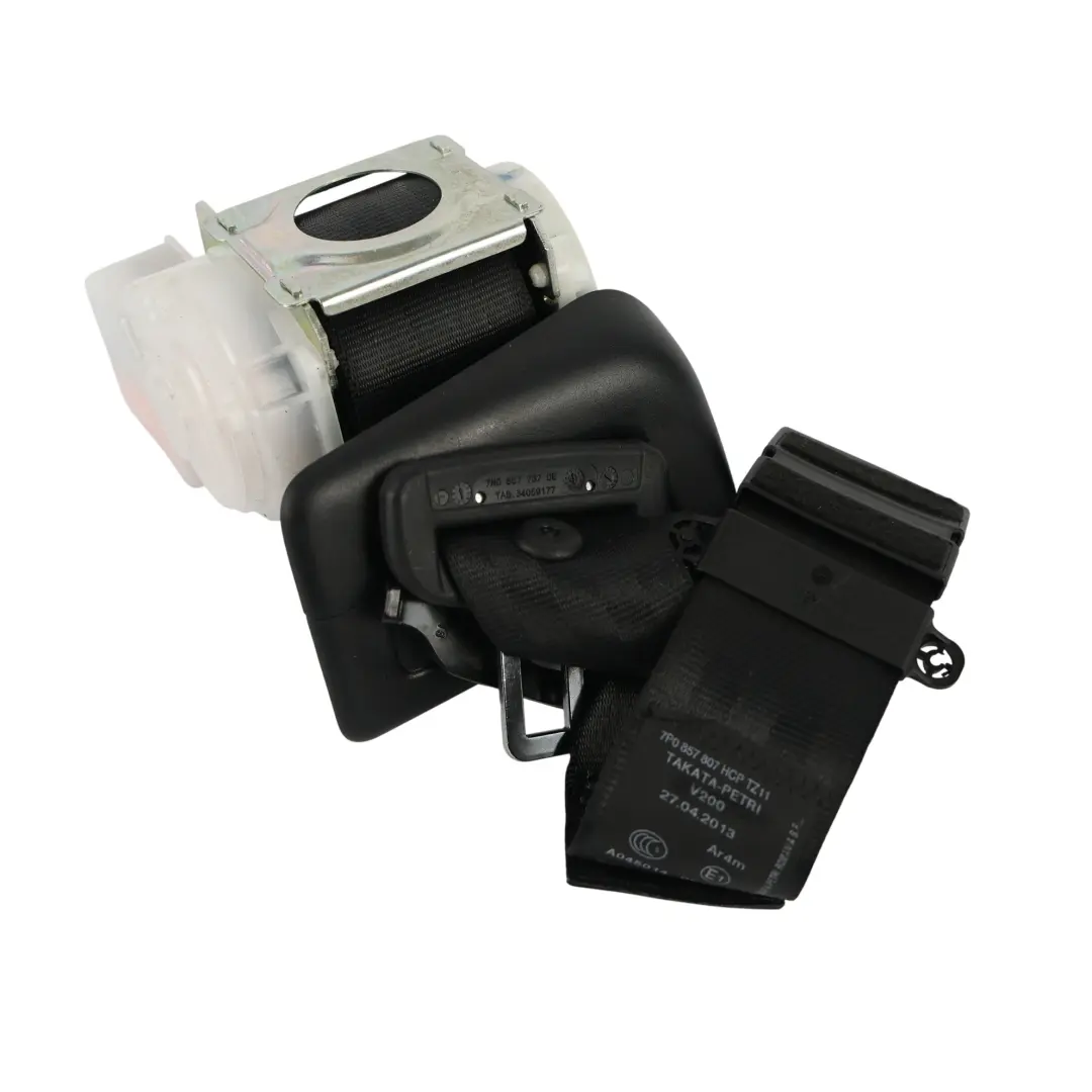 Belt Seatbelt Upper Left N/S to Porsche Cayenne 92A Rear Seat with Part number 7N0857737DE Porsche Cayenne 92A Rear Seat Belt Seatbelt Upper Left N/S - SKU 7N0857737DE-2 - Part number 7N0857737DE