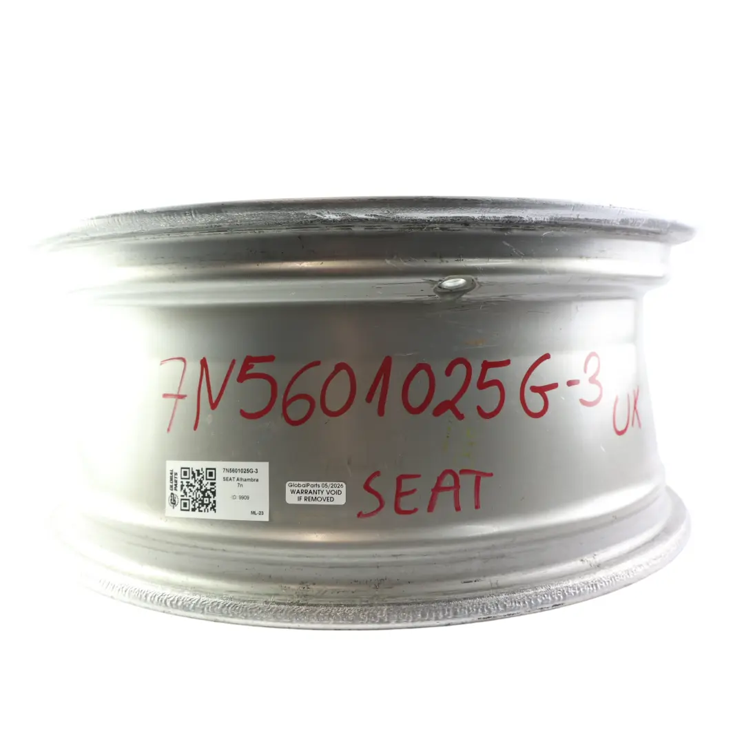 Seat Alhambra Alloy Wheel Rim 17" 7J ET:39 Dinamica Silver - SKU 7N5601025G-3 - Part number 7N5601025G