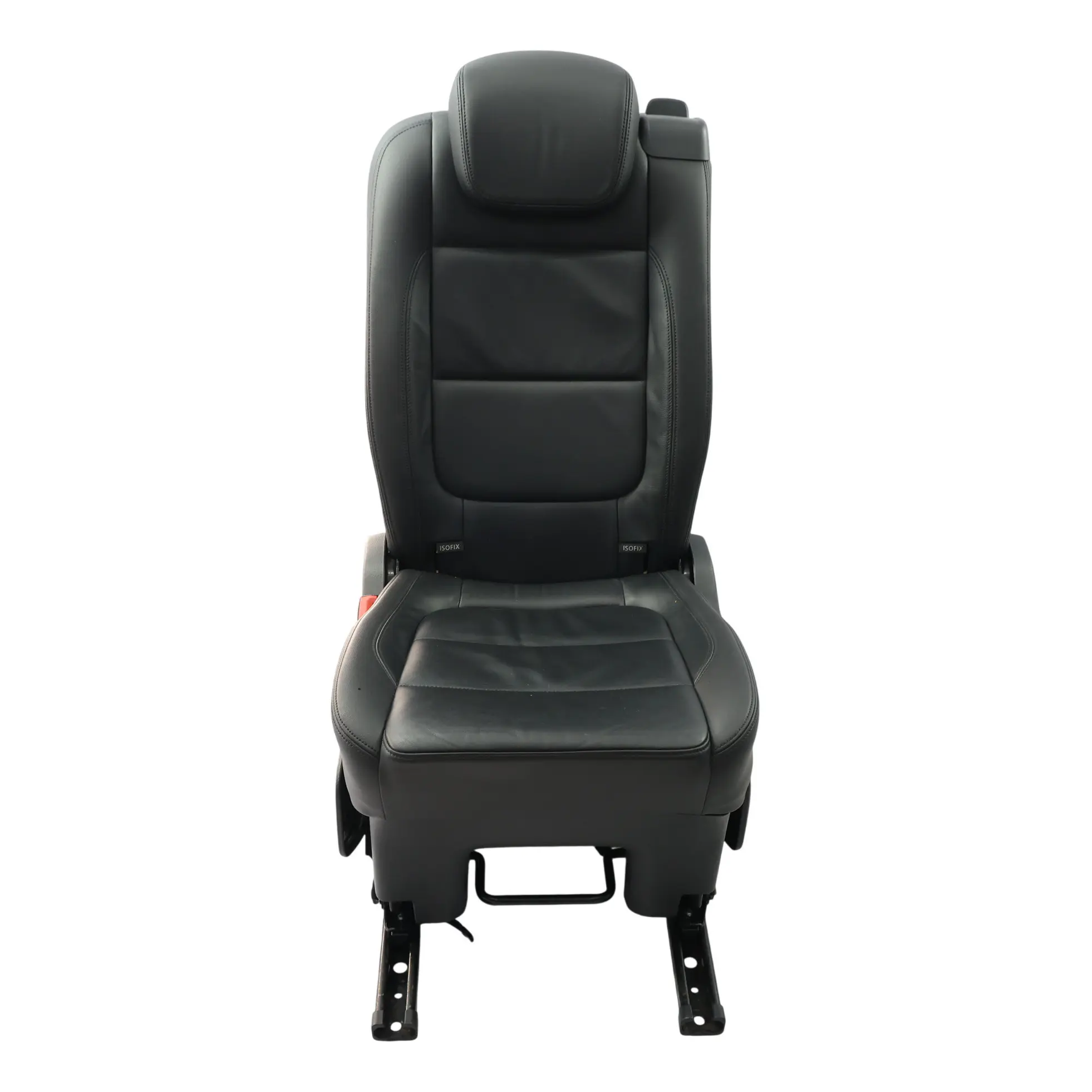 Seat Alhambra MK2 2. Sitzreihe Hinten Links Sitzbank Schwarz Leder