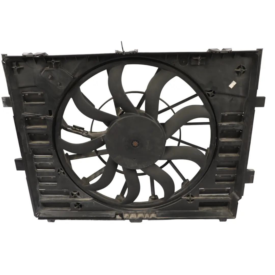 Porsche Cayenne 958 92A Engine Cooling Radiator Fan Shroud 3.0 TFSI - SKU 7P0121203E - Part number 7P0121203E
