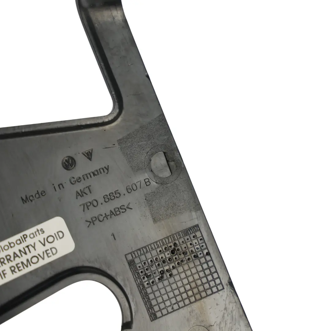 Copertura Telaio Maniglia Ribaltamento Schienale per Porsche Cayenne 92A con numero di parte 7P0885607B Porsche Cayenne 92A Copertura Telaio Maniglia Ribaltamento Schienale - SKU 7P0885607B - Numero di parte 7P0885607B