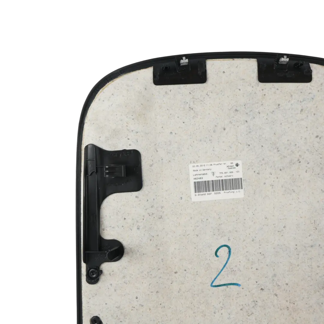 Porsche Cayenne 92A Sitz Rückenlehne Abdeckung Panel Vorne Rechts - SKU 7P5881989-1 - Teilenummer 7P5881989