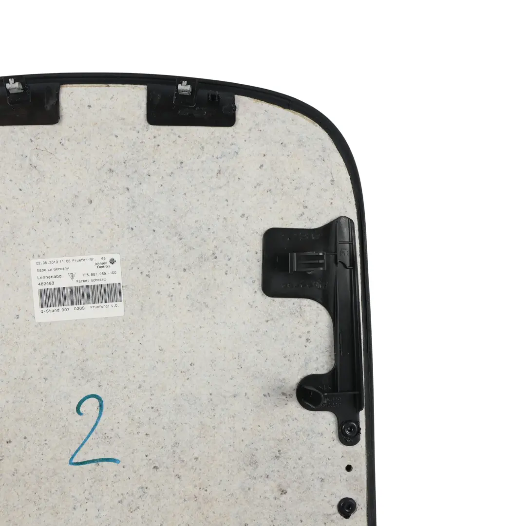 Backrest Cover Back Panel Front Right O/S to Porsche Cayenne 92A Seat with Part number 7P5881989 Porsche Cayenne 92A Seat Backrest Cover Back Panel Front Right O/S - SKU 7P5881989-1 - Part number 7P5881989