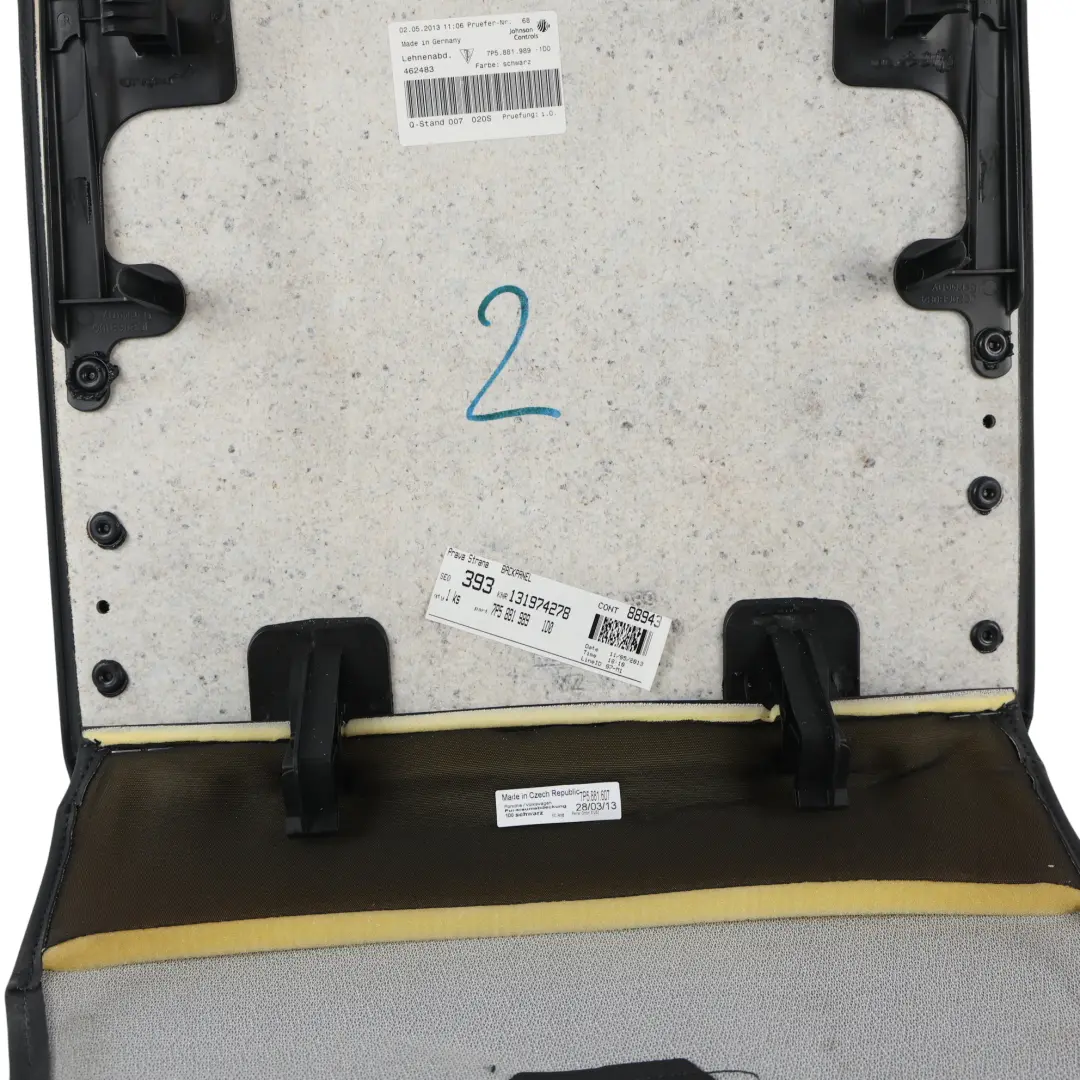 Porsche Cayenne 92A Housse Dossier Siège Panneau Avant Droit - SKU 7P5881989-1 - Numéro de pièce 7P5881989