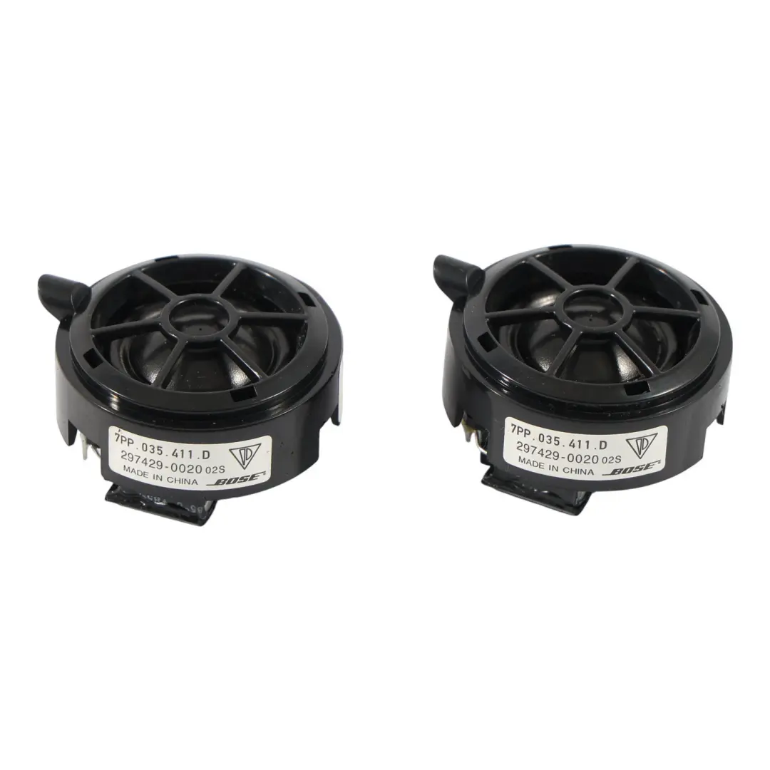 Tweeter Porte Arrière Gauche Droite SET pour Porsche Cayenne 92A à propos du numéro de pièce 7PP035411D Porsche Cayenne 92A Tweeter Porte Arrière Gauche Droite SET - SKU 7PP035411D-1 - Numéro de pièce 7PP035411D