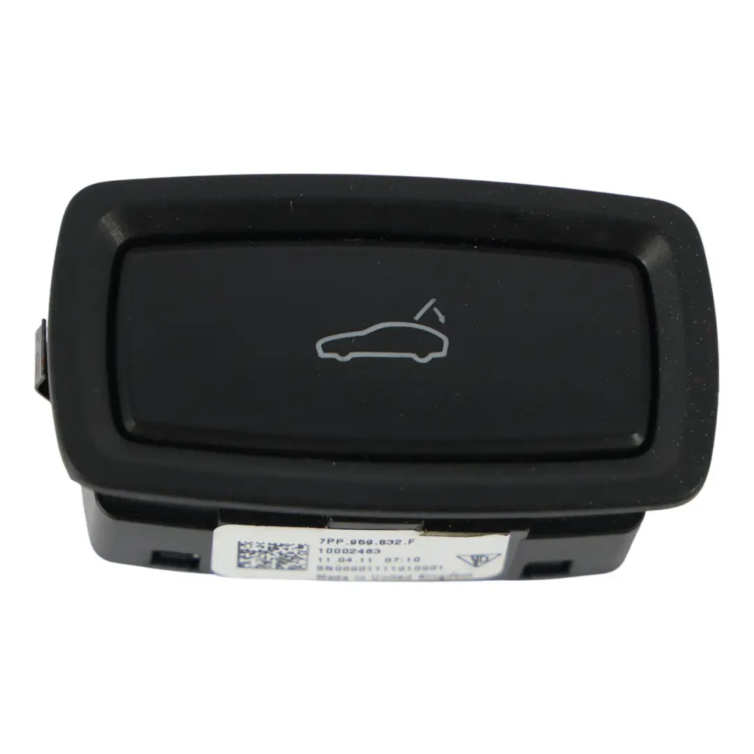 Porsche Cayenne 92A Pulsante Interruttore Apertura Bagagliaio - SKU 7PP959832F - Numero di parte 7PP959832F