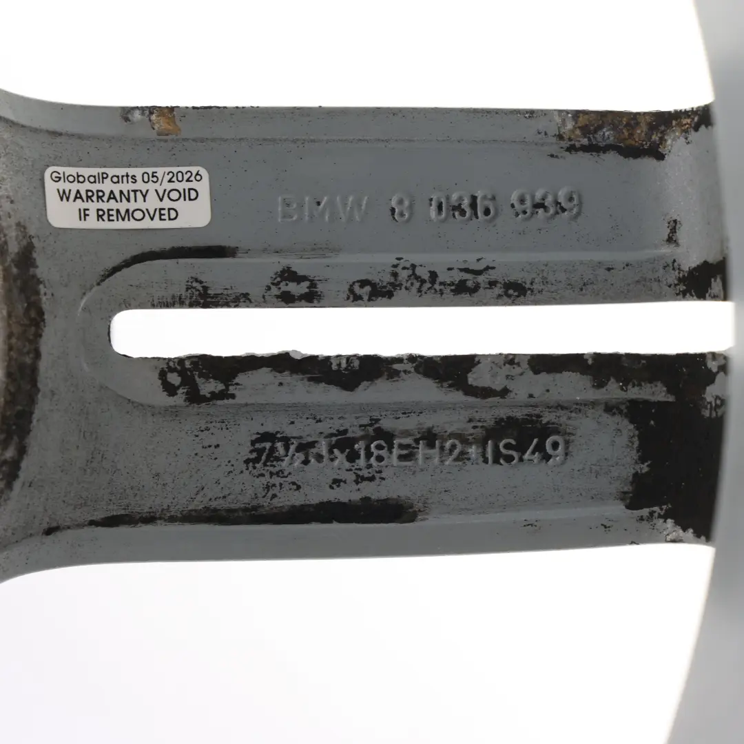 Vorne Alufelge Alu Felge 18" 7,5J M Doppelspeiche 208 für BMW E81 E87 mit Teilenummer 8036939 BMW E81 E87 Vorne Alufelge Alu Felge 18" 7,5J M Doppelspeiche 208 - SKU 8036939-1 - Teilenummer 8036939