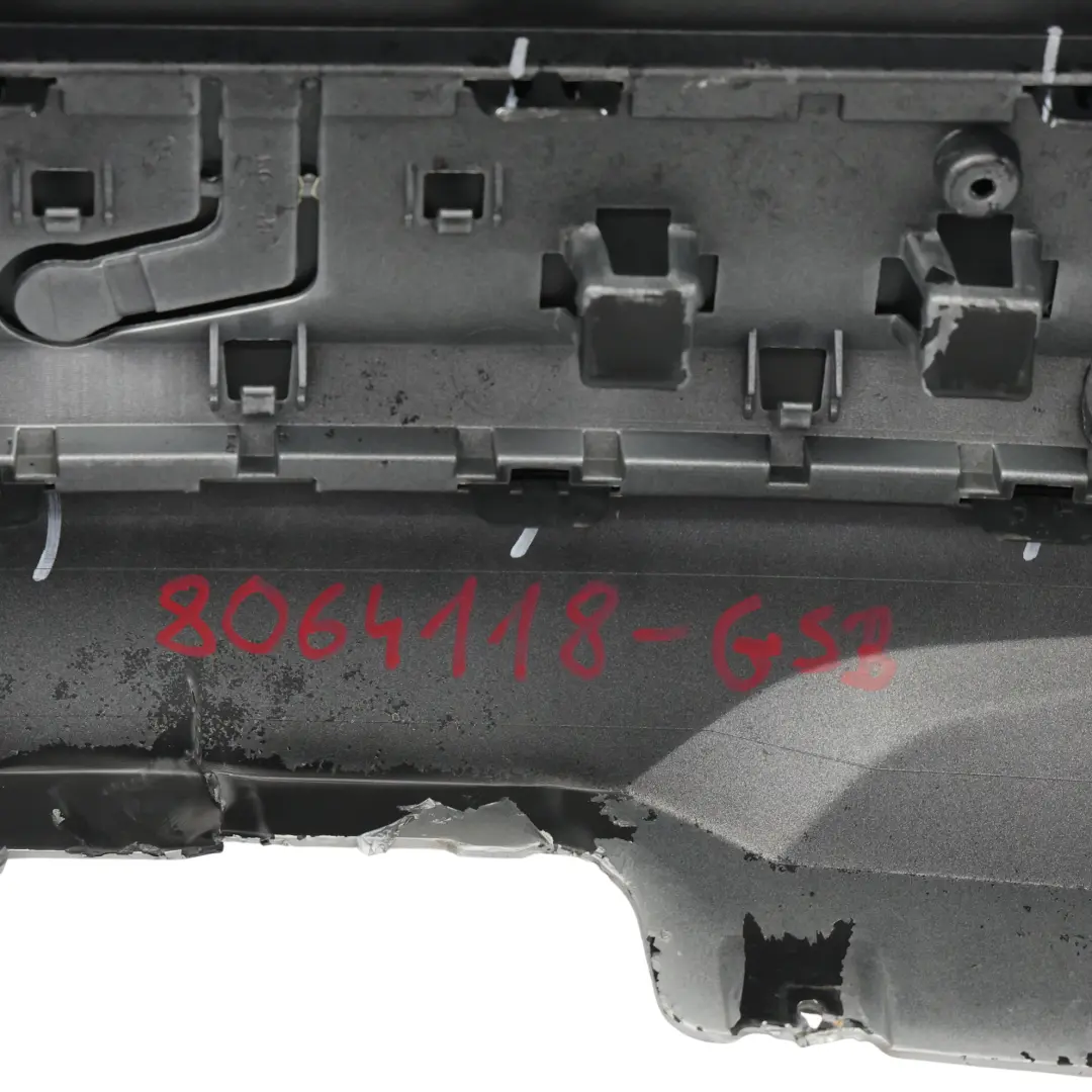 BMW X4 F26 Rear Bumper Trim Panel Cover PDC M Sport Glacier Silber Metallic A83 - SKU 8064118-GSB - Part number 8064118